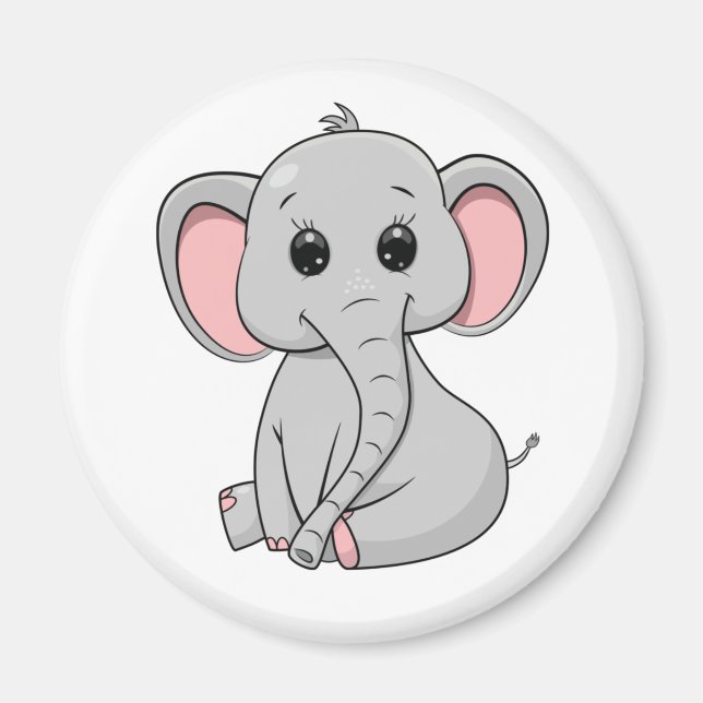 Cute Elephant Magnet (Framsidan)
