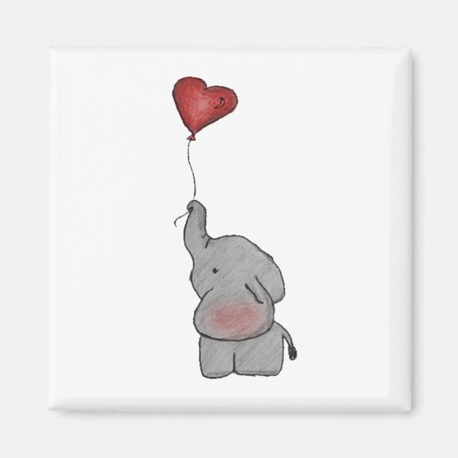 Cute Elephant Magnet (Framsidan)