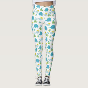 Cute Elephant Mönster leggings