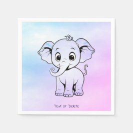 Cute Elephant Napkins Pappersservett