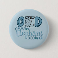 Cute Elephant Obssed Blue