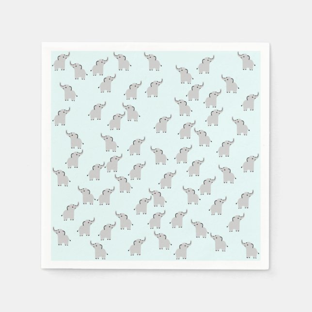 Cute Elephant Papper Napkins Pappersservett (Framsidan)