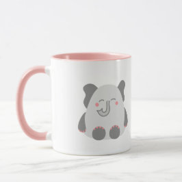 Cute elephant personlig mugg