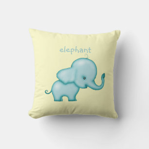 Cute Elephant Pillow for Nursery or Kids Room Kudde