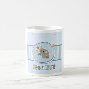 Cute Elephant Pojke annons Kaffemugg