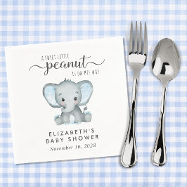 Cute Elephant Pojke Shower Pappersservett