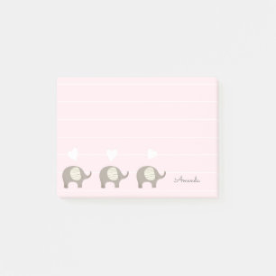 Cute Elephant Post - anteckningar Post-it Block