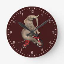 Cute Elephant Riding A Tricle