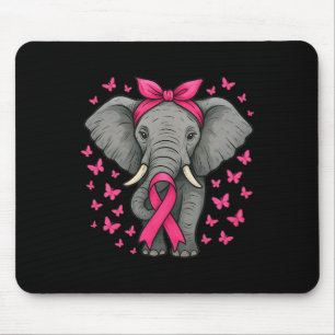 Cute Elephant Rosa Ribbon Breast Cancer Warrior Fi Musmatta