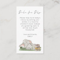 Cute Elephant Script Bokar for Baby Shower