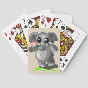 Cute Elephant-spelkort Casinokort