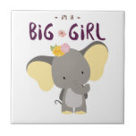 Cute elephant, stor flicka och blommigt kakelplatta<br><div class="desc">Den stora flickan och blommigten Elephant är känd för sitt utmärkta minne,  och lycka till i vissa kulturer har elefanter tur.</div>