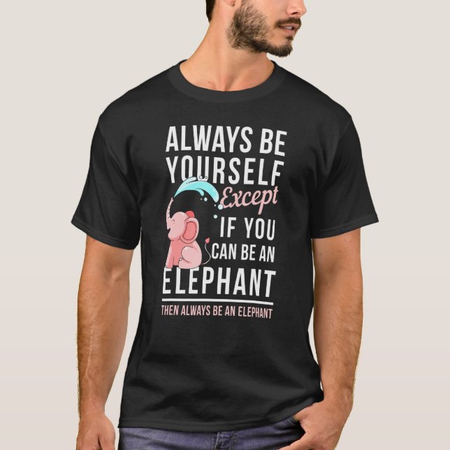 Cute Elephant T Shirt (Framsida)