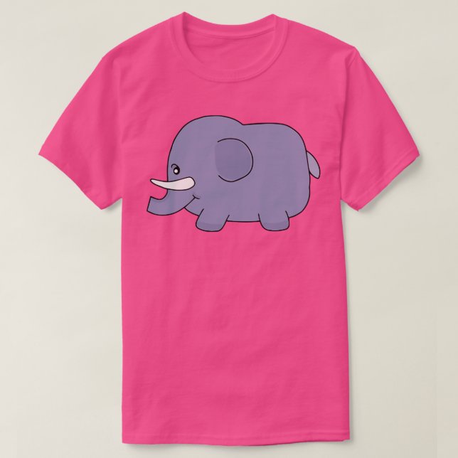 Cute Elephant T Shirt (Design framsida)