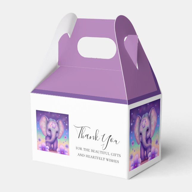 Cute Elephant tack Presentaskar (Framsidan Sidan)