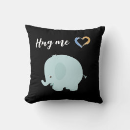 Cute elephant tryckt Dekorativ kudde