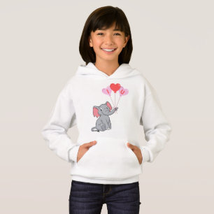 Cute elephant valentins dag t shirt