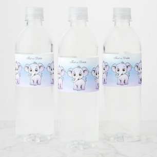Cute Elephant Vattenflaska Label Vattenflaskor Etikett