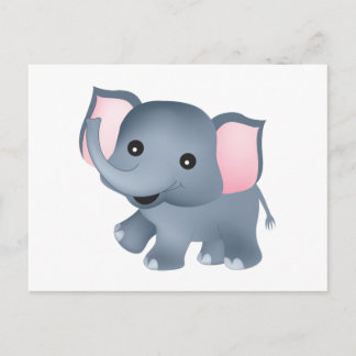 Cute Elephant Vykort
