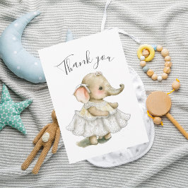 Cute Elephant Watercolor Baby Shower Tack