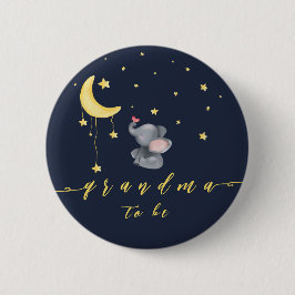 Cute Elephant with Little Butterfly Grandma to be Knapp