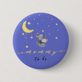 Cute Elephant with Little Butterfly Mamma to be Knapp