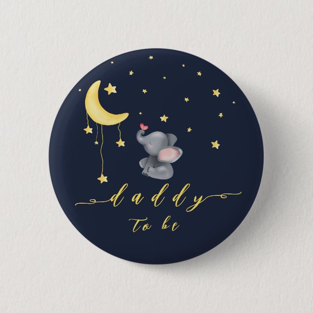 Cute Elephant with Little Butterfly pappa to be Knapp (Framsida)