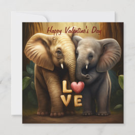 Cute elephants i kärlek