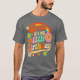 Cute Eleven Years Old Birthday Boys Girls Party Ap T Shirt
