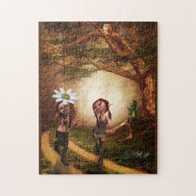 CUTE ELF GIRLS FANTASY PUZZZLE PUSSEL (Vertikal)