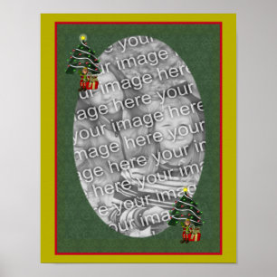 Cute Elf Helgdag Ram Skapar ditt eget foto Poster