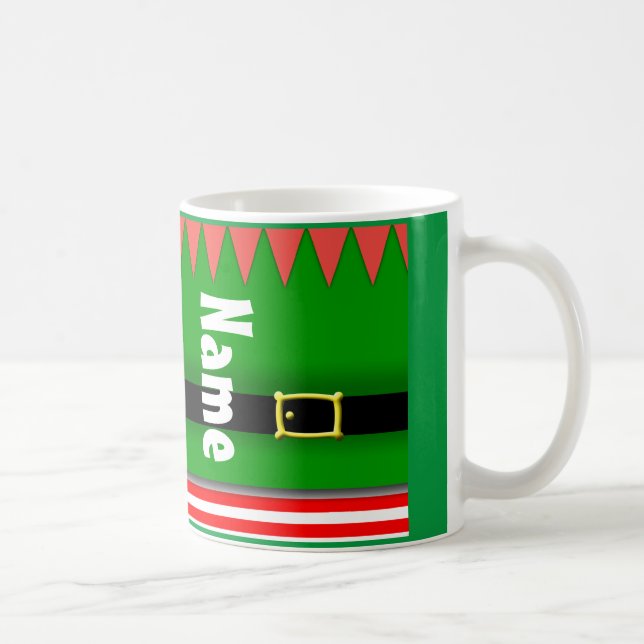 Cute Elf-julens Helgdag Coffee Tea Mugg (Höger)