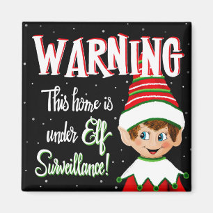 Cute Elf-övervakning Magnet