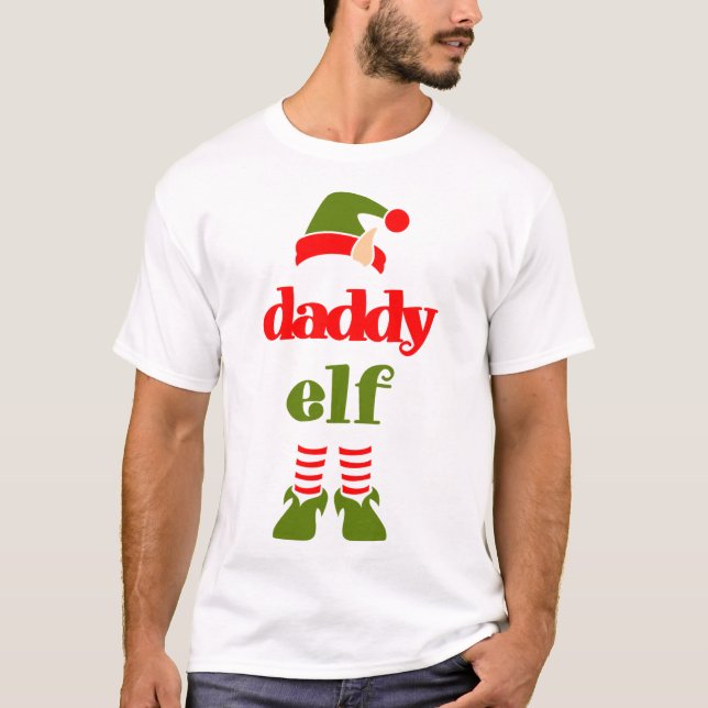 Cute Elf pappa T Shirt (Framsida)