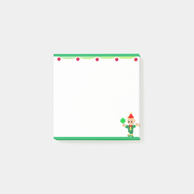 Cute Elf Post-it Block (Framsida)