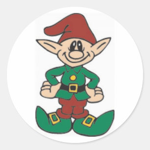 Cute Elf Runt Klistermärke