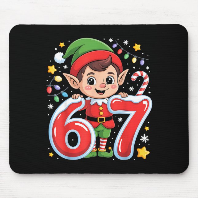 Cute Elf Six Seven 6 7 Meme Funny Christmas Costum Musmatta (Framsidan)
