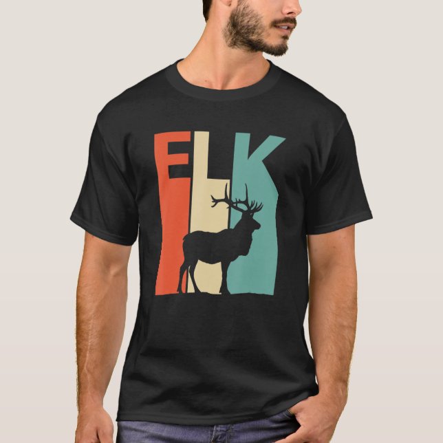 Cute Elk Animal T Shirt (Framsida)