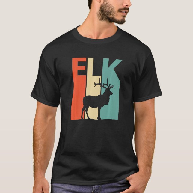 Cute Elk Animal T Shirt (Framsida)