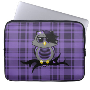 Cute Emo Uggla och Pached 13-tums Electronics Bag Laptop Fodral