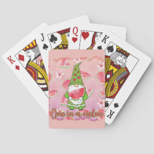 Cute en i en melon Sommarnom Casinokort