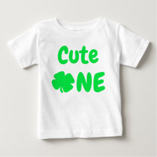 Cute en St patrick's day 1:a födelsedag T Shirt