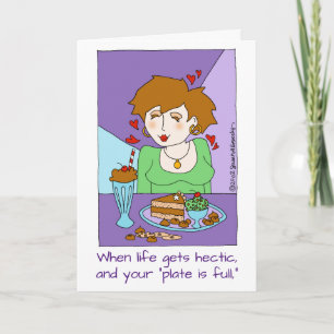 Cute Encourment for Chocolate Loving Girlkompis Kort