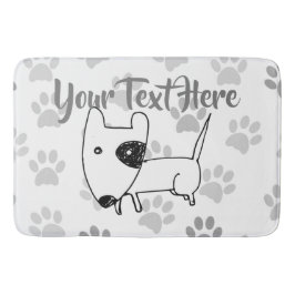 Cute English Bull Terrier Badrumsmatta