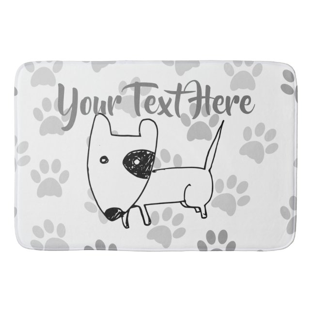 Cute English Bull Terrier Badrumsmatta (Framsidan)