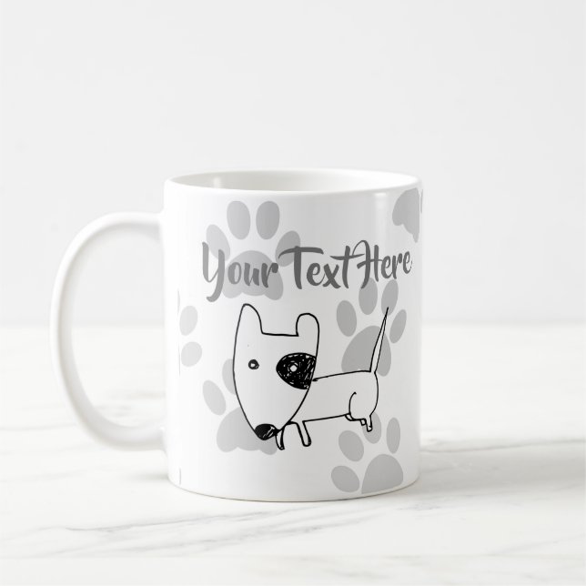 Cute English Bull Terrier Kaffemugg (Vänster)