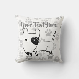 Cute English Bull Terrier Kudde