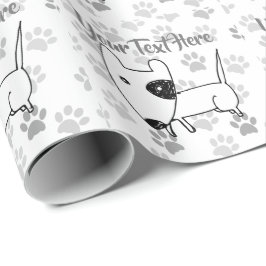 Cute English Bull Terrier Presentpapper
