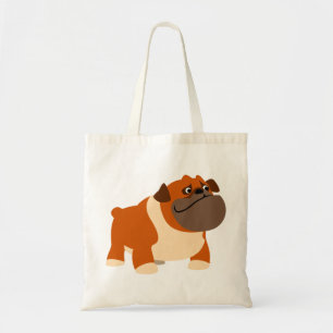 Cute English Bulldog Bag Tygkasse