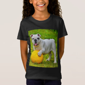 Cute English Bulldog Basketball Bulldog Älskare Gi T Shirt